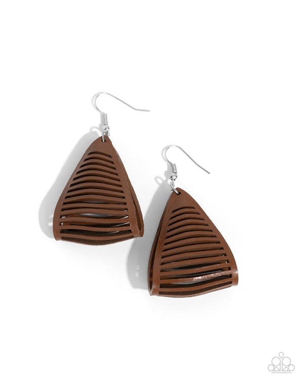 In and OUTBACK Earrings - Brown