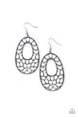 Paparazzi ♥ Beaded Shores - White ♥ Earrings