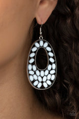 Paparazzi ♥ Beaded Shores - White ♥ Earrings