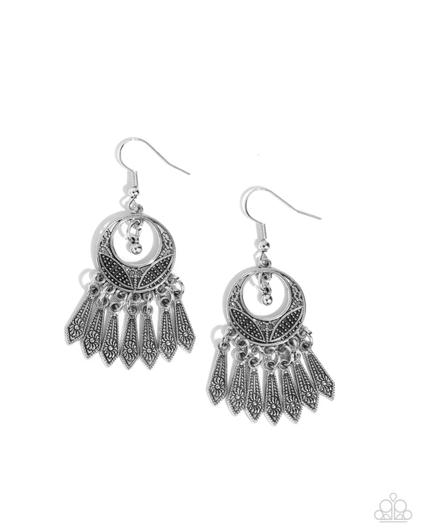 PRAIRIE For Me - Silver Studded Western-style Earrings