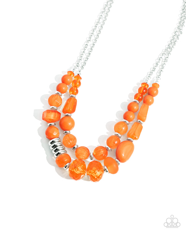 Pina Colada Paradise Necklace - Orange