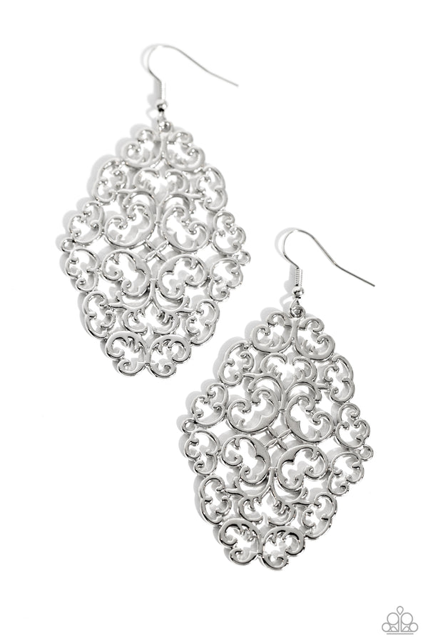 Contemporary Courtyards Earrings - Silver