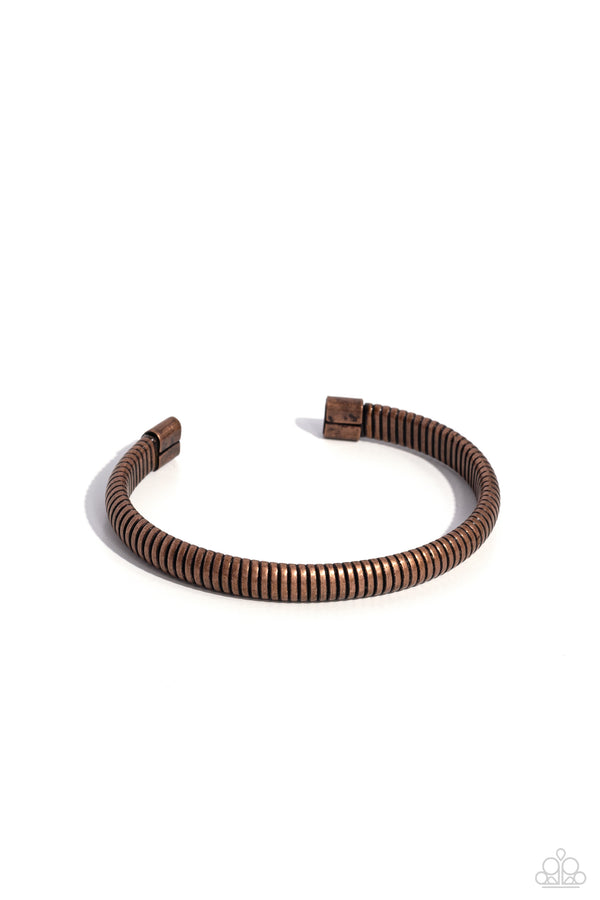 Let It RIB - Copper Cuff Mens Bracelet