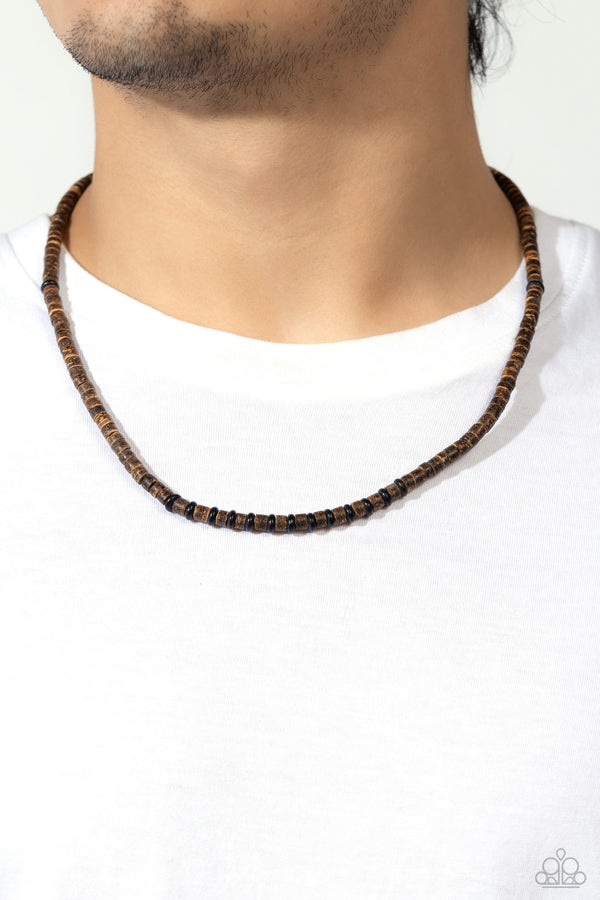 The WOOD Times - Black Mens Necklace