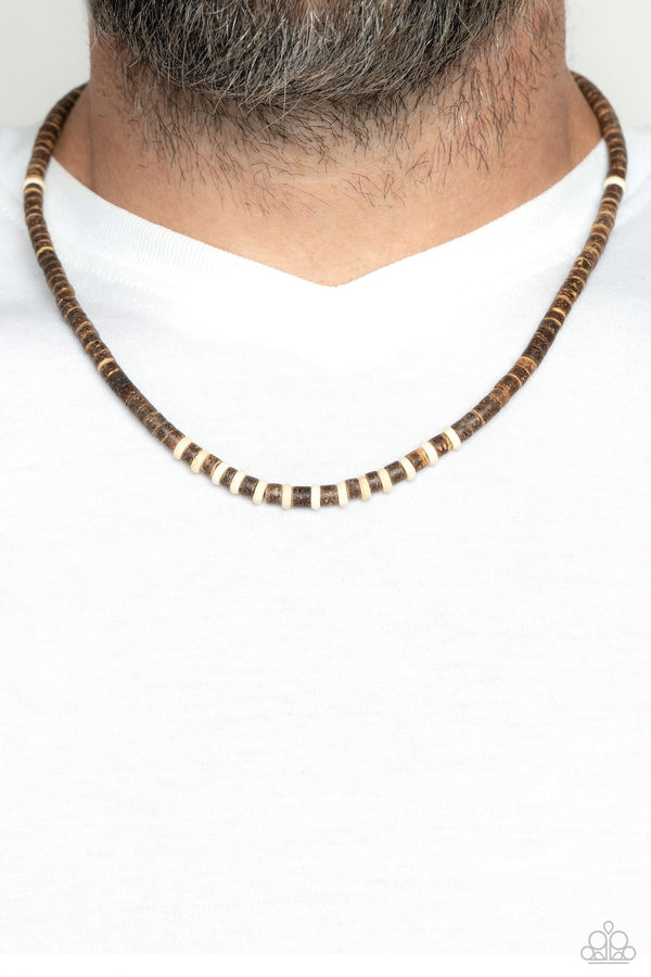 The WOOD Times - White Mens Necklace