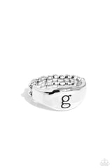 Monogram Memento - Silver Initial Necklace - G