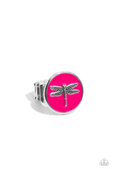 Debonair Dragonfly - Pink Flutter Ring