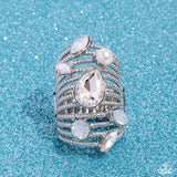 Treasure Tapestry - Silver Sparkle and Pearl Ring
