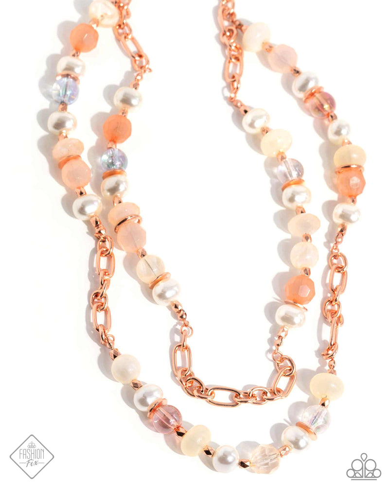 Crack of Dawn - Copper Pearl Necklace