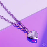 Loving Luxury - Purple Heat Pendant Necklace