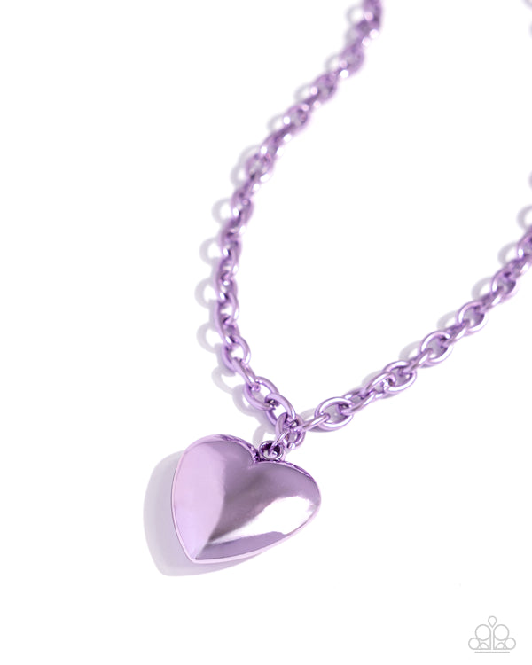 Loving Luxury - Purple Heat Pendant Necklace