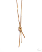 Knotted Keeper - Gold Snake Chain Necklace
