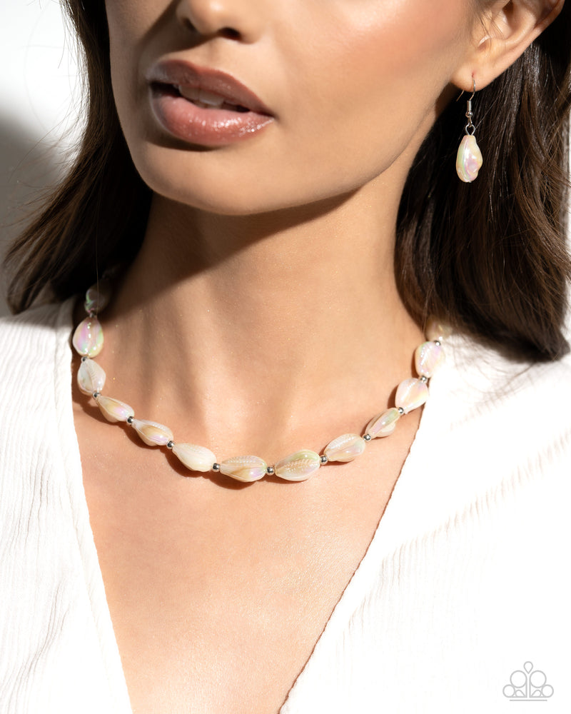 SHELL-bound Sentiment - Brown Beachy Shell Necklace