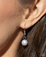 Noble Notion - Silver Droplet Pearl Necklace