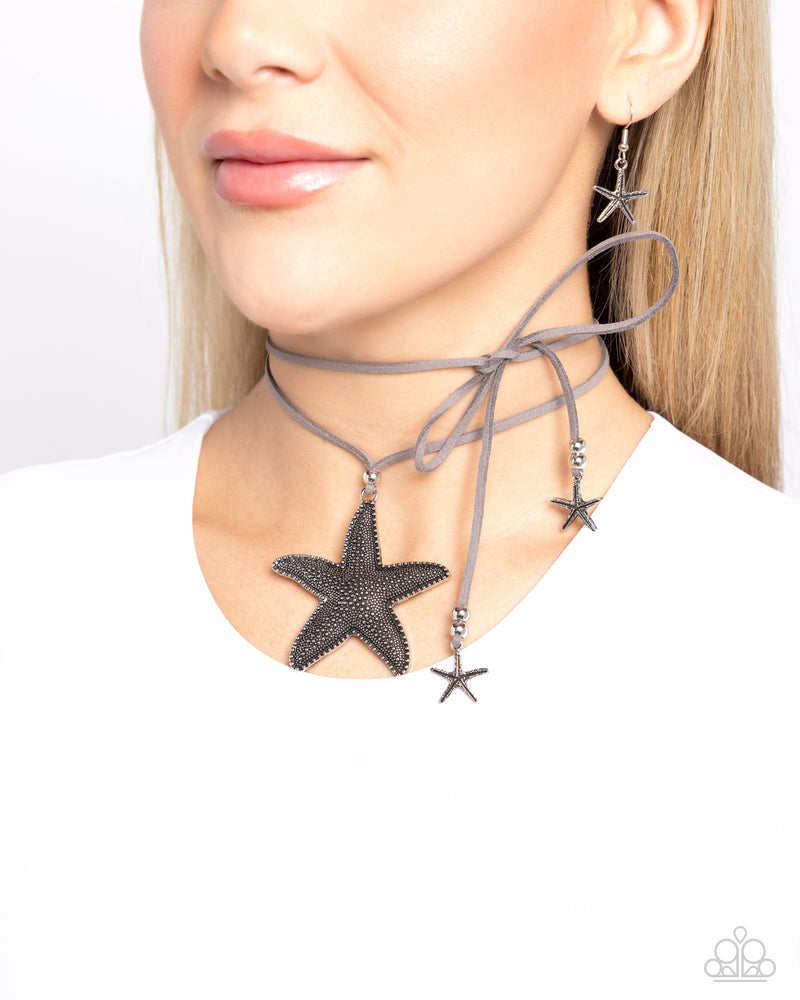 Starfish Sentiment - Silver Oversized Starfish Necklace
