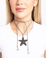Starfish Sentiment - Silver Oversized Starfish Necklace