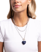 HEART Gallery - Blue Heart Pendant Necklace