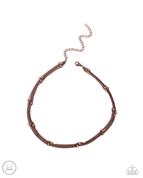 Satellite Strands - Copper Dainty Choker