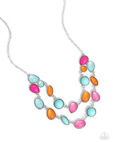 Variety Vogue - Pink Teardrop Necklace