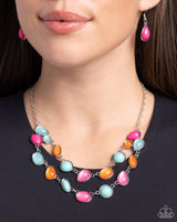 Variety Vogue - Pink Teardrop Necklace