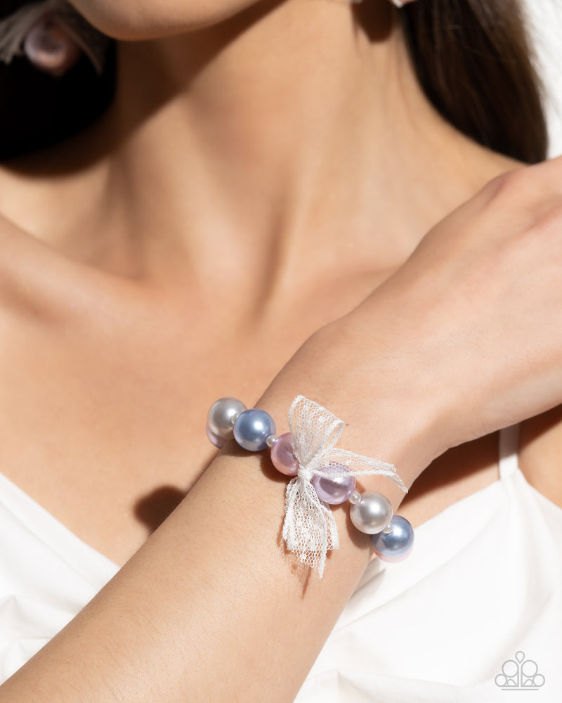 Girly Glam - Multi Colorful Pearl Bracelet
