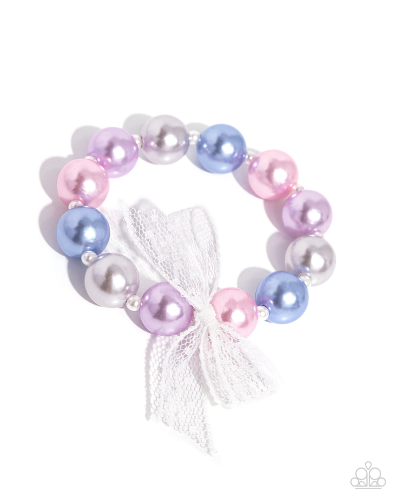 Girly Glam - Multi Colorful Pearl Bracelet