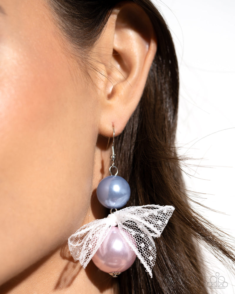 Elegance Ease - Multi Pastel Pearl Earrings