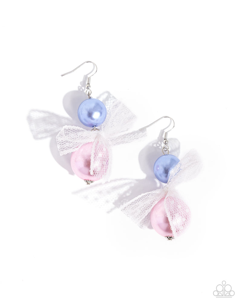 Elegance Ease - Multi Pastel Pearl Earrings