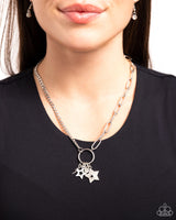 Stellar Sighting - Silver White Stars Necklace