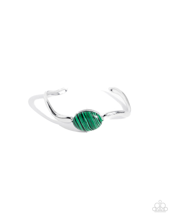 Striped Sensation - Green Artistic Bracelet