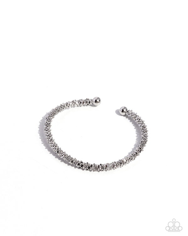 Twisted Trenchant - Silver Bangle Cuff Bracelet