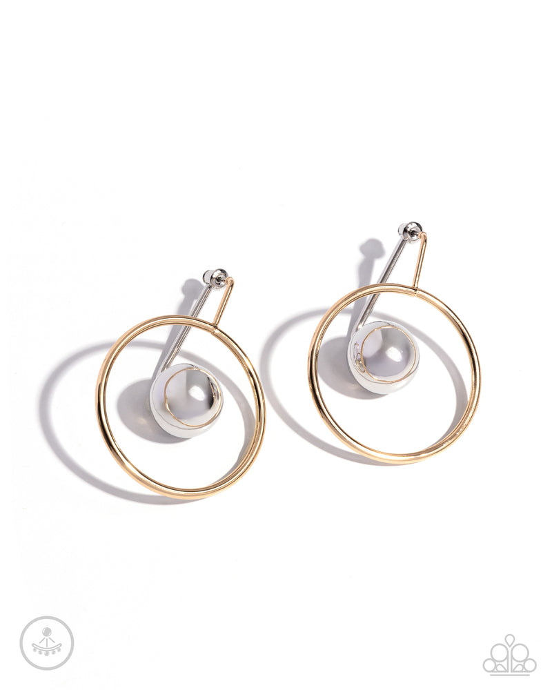 Boldly Balanced - Multi Airy Gold Hoop