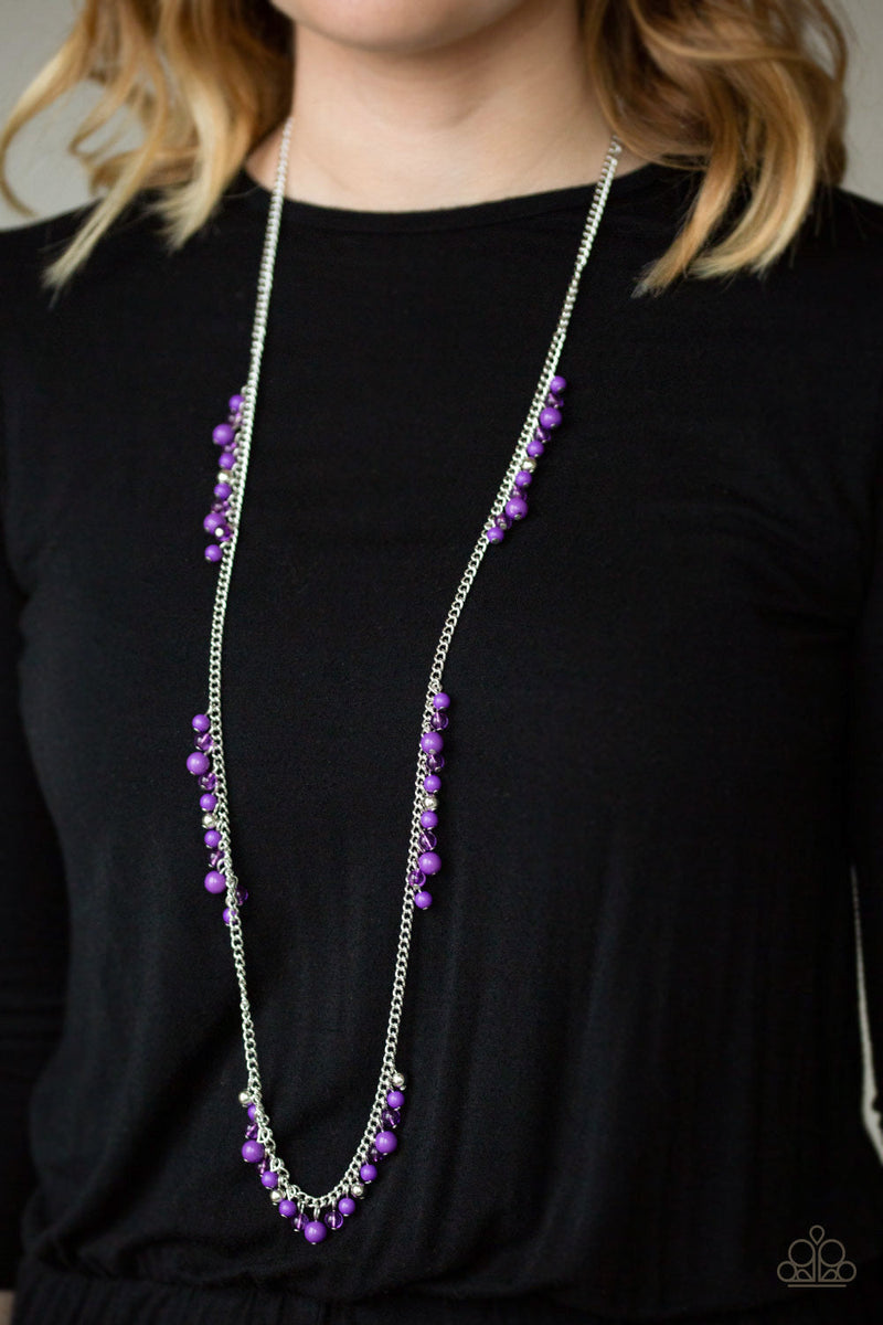 Miami Mojito - Purple Bead Necklace