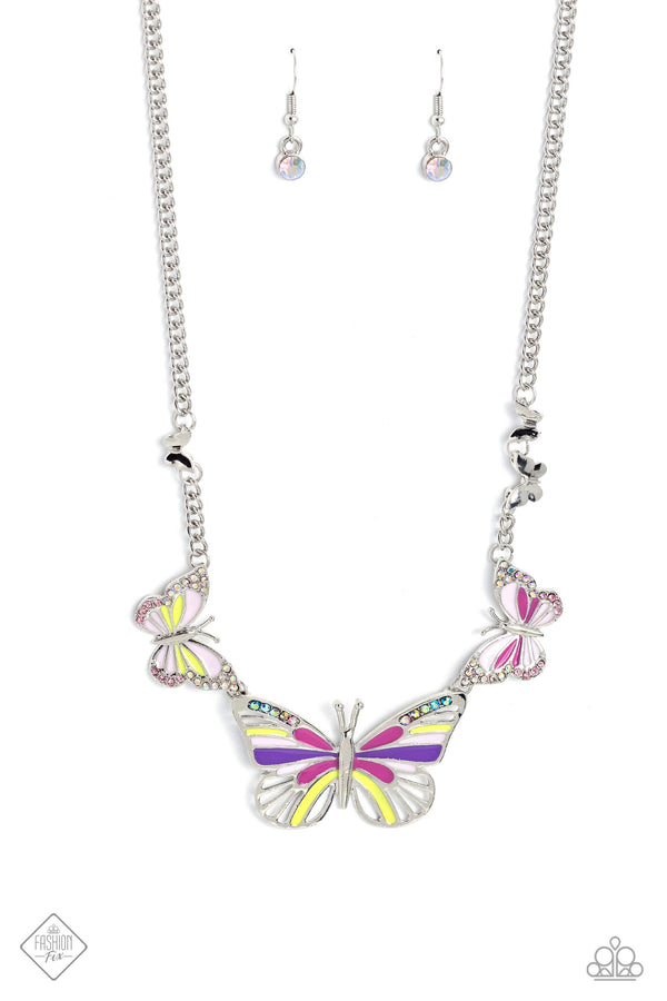The FLIGHT Direction - Multi Butterfly Necklace