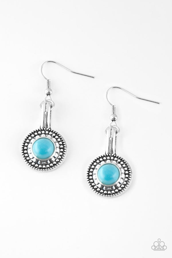 Simply Stagecoach - Blue Turquoise Earrings