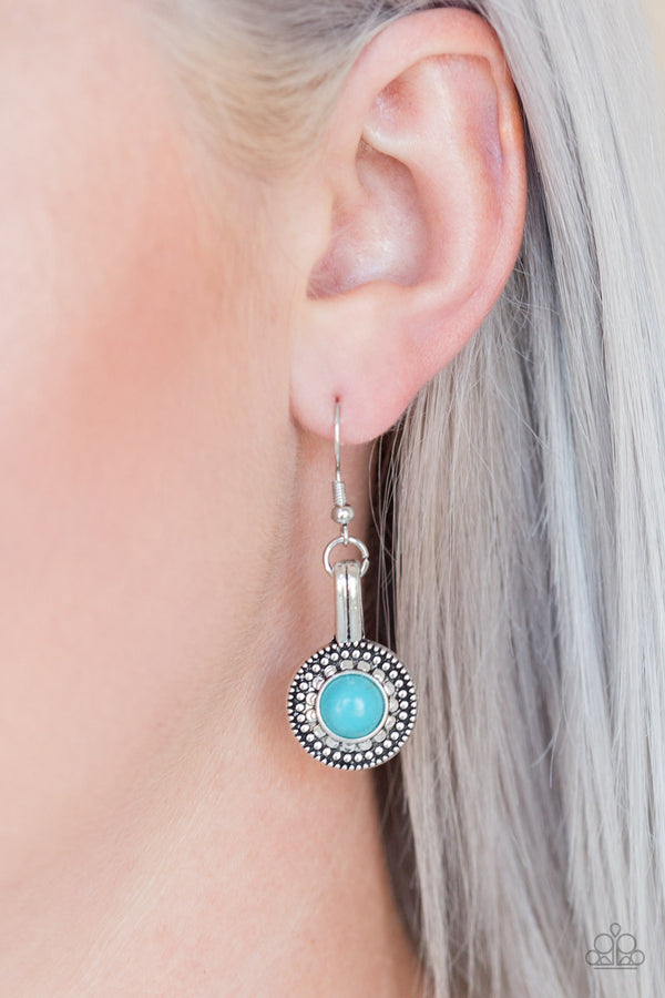 Simply Stagecoach - Blue Turquoise Earrings