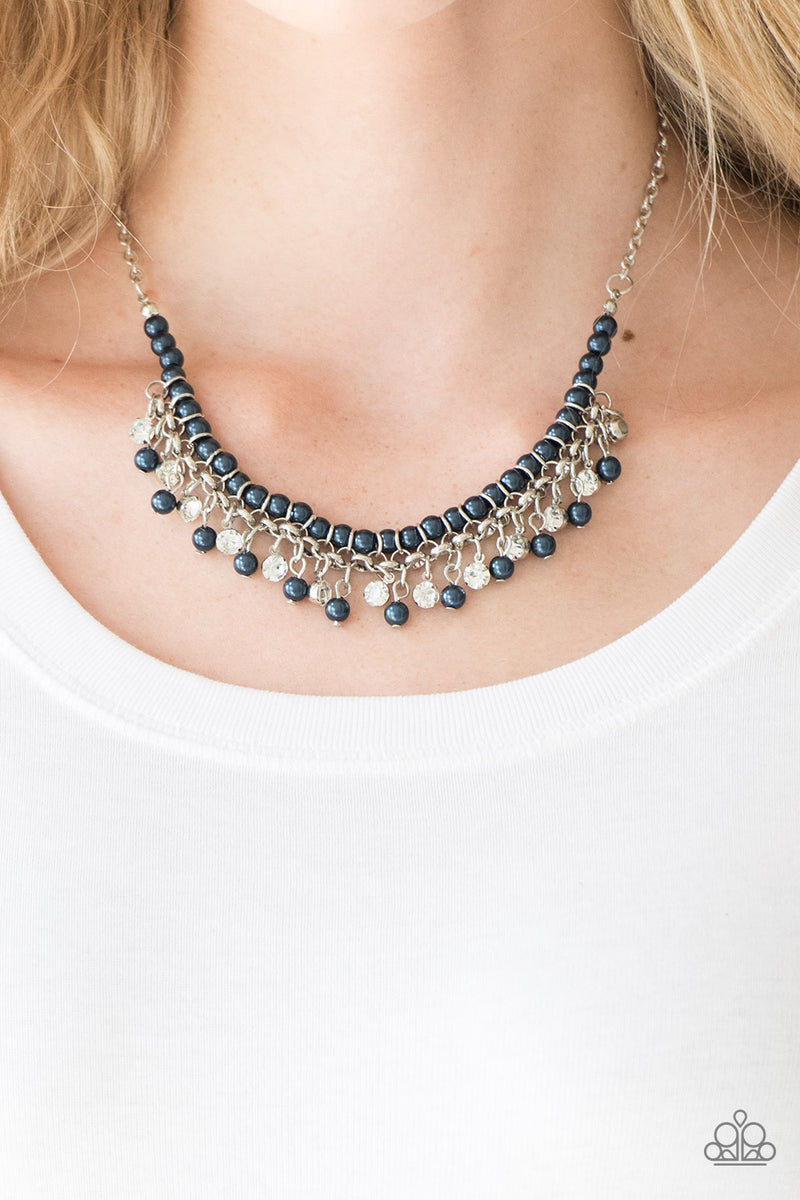 Blue Pearls Necklace 