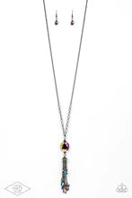 Fringe Flavor - Multi-Color Oil Spill Long Necklace - A Black Diamond Exclusive