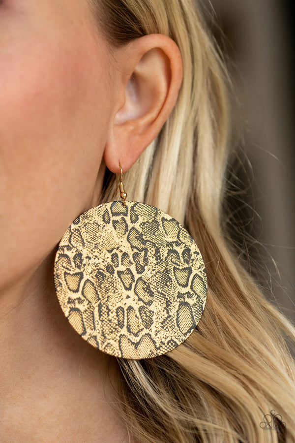 Paparazzi "Animal Planet" Gold Earrings