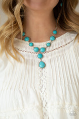 Terrestrial Trailblazer - Blue Turquoise Stone Necklace