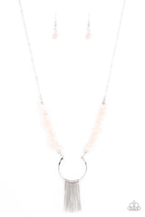 With Your ART and Soul - Pink Stone Pendant Necklace