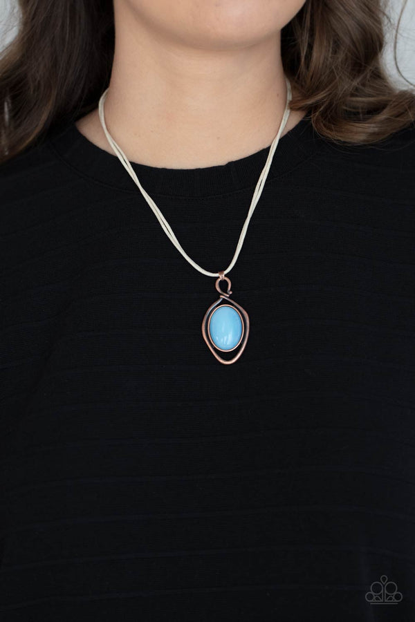 Desert Mystery - Copper Moonstone Necklace