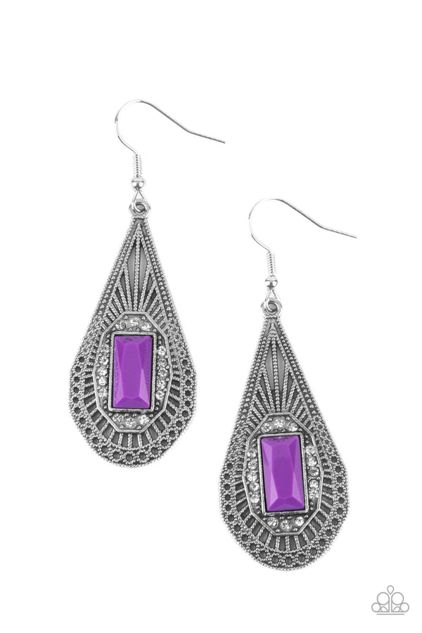 Deco Dreaming - Purple Earrings