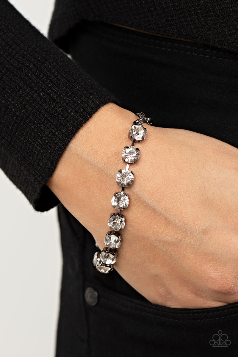 White Rhinestone Bracelet