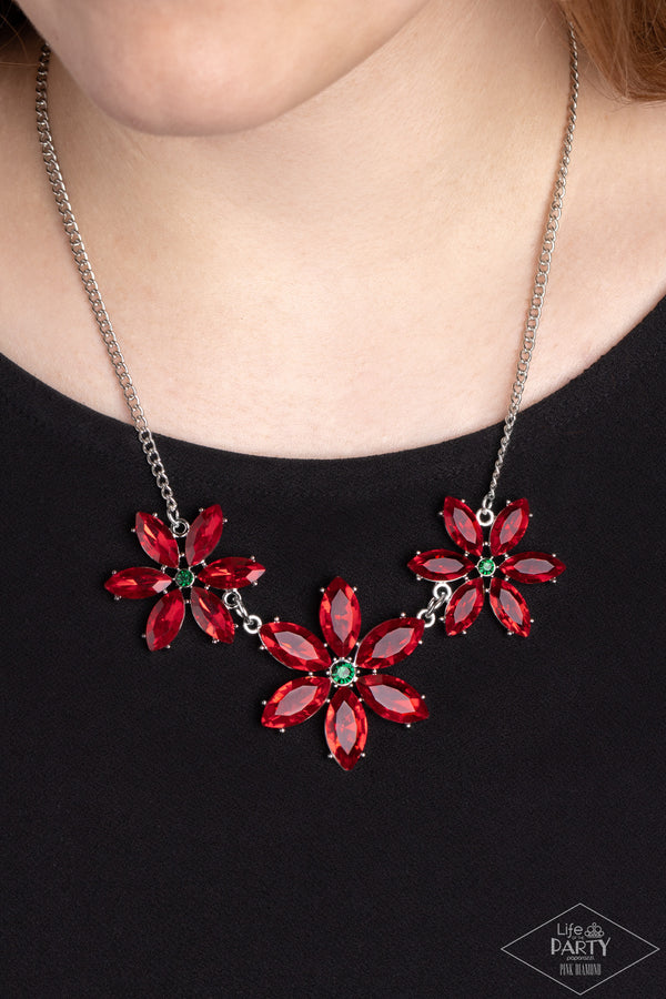 Meadow Muse - Multi Red Necklace