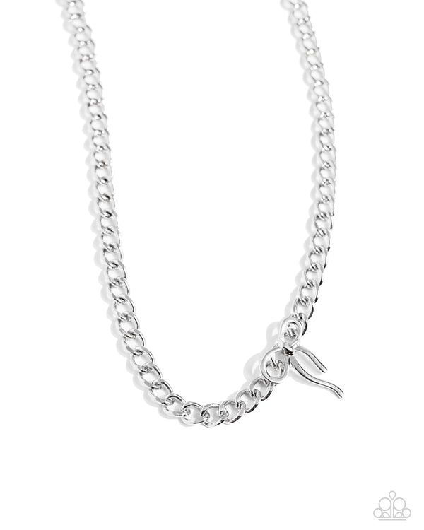 Leading Loops - Silver Pendant Necklace